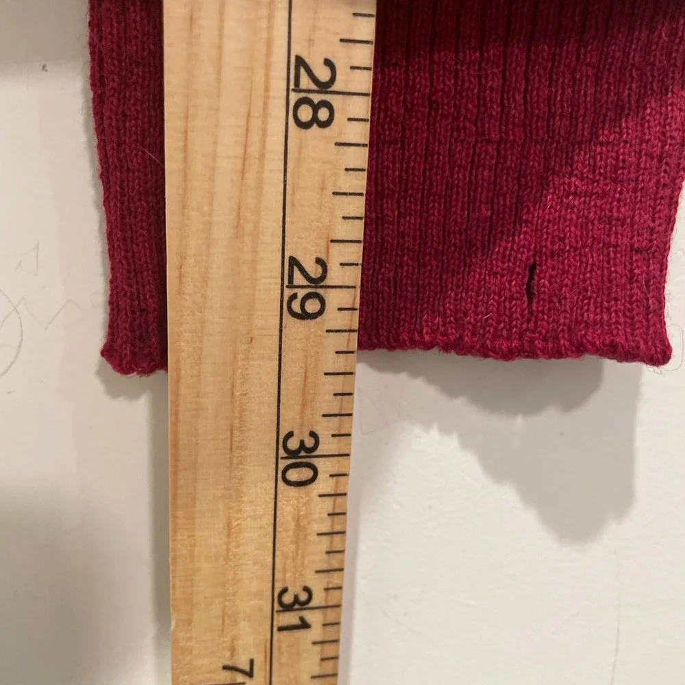 Vintage 60s Arnold Palmer Robert Bruce Cardigan Sweater Alpaca Wool Red Mens L